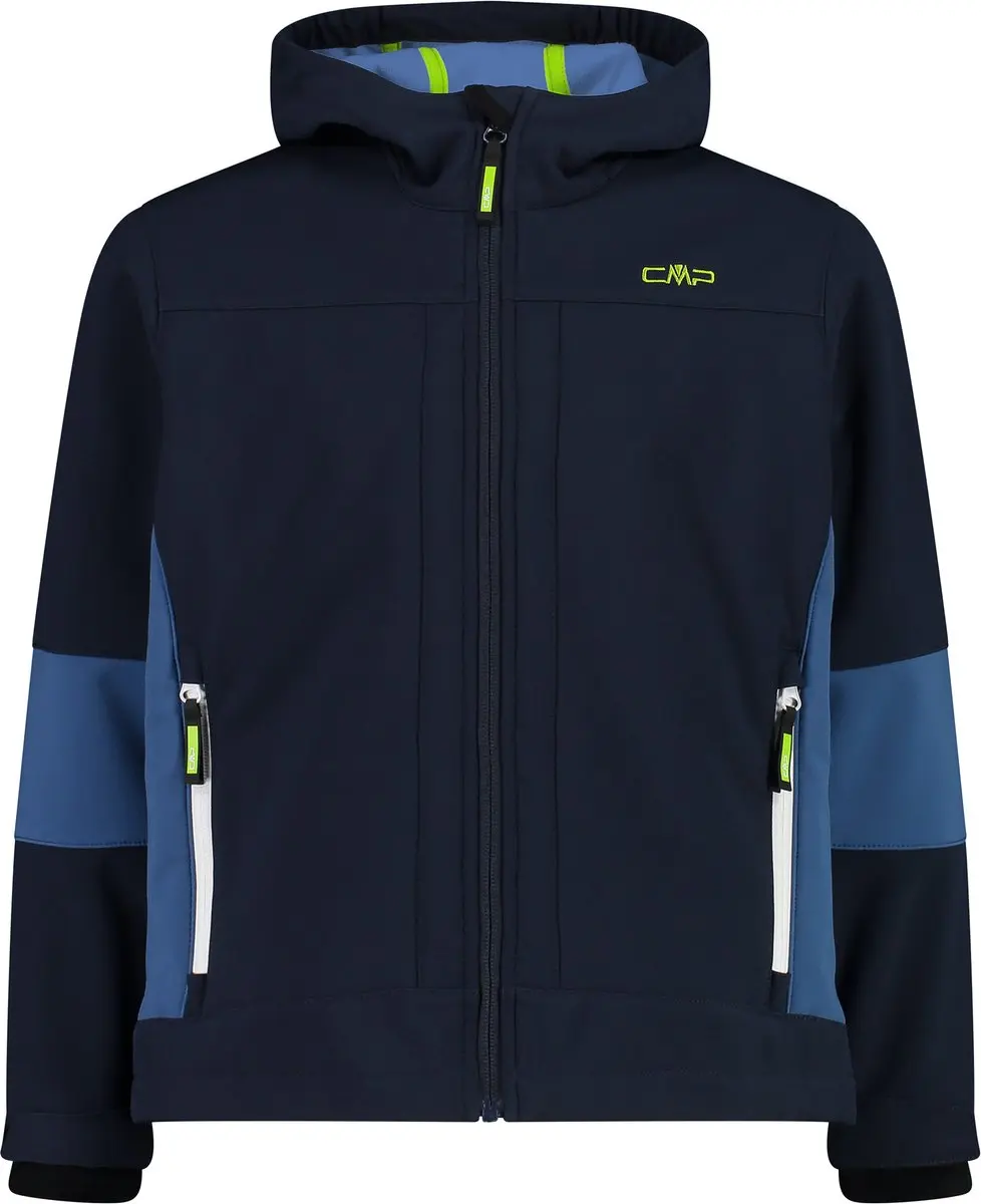 CMP Softshell Hoodie Kinder - Blue/Dusty Blue - 128 - afbeelding 3 van 3