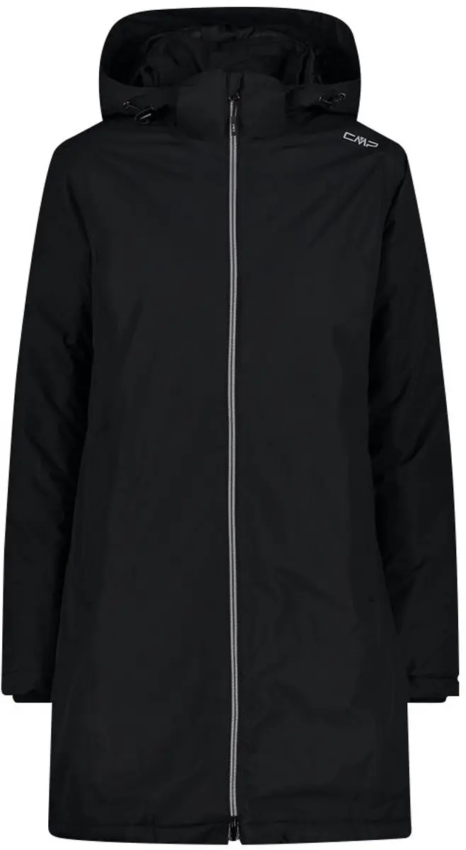 Cmp Coat Zip Hood 32z1406 Jas Zwart S Vrouw
