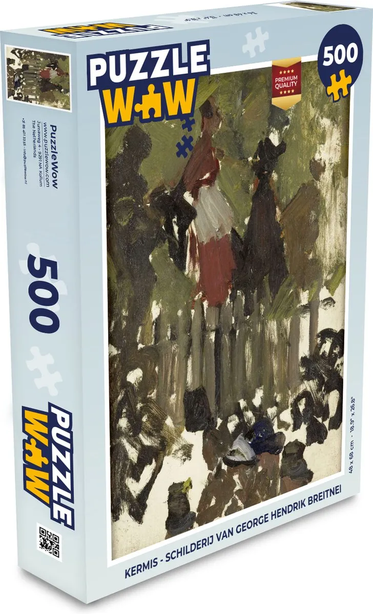 PuzzleWow Breitner Kermis Legpuzzel 500 Stuks