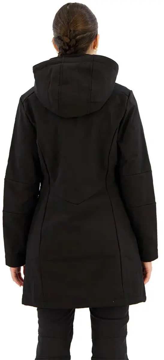 CMP Longline Softshell Jas Dames - Zwart - afbeelding 2 van 6