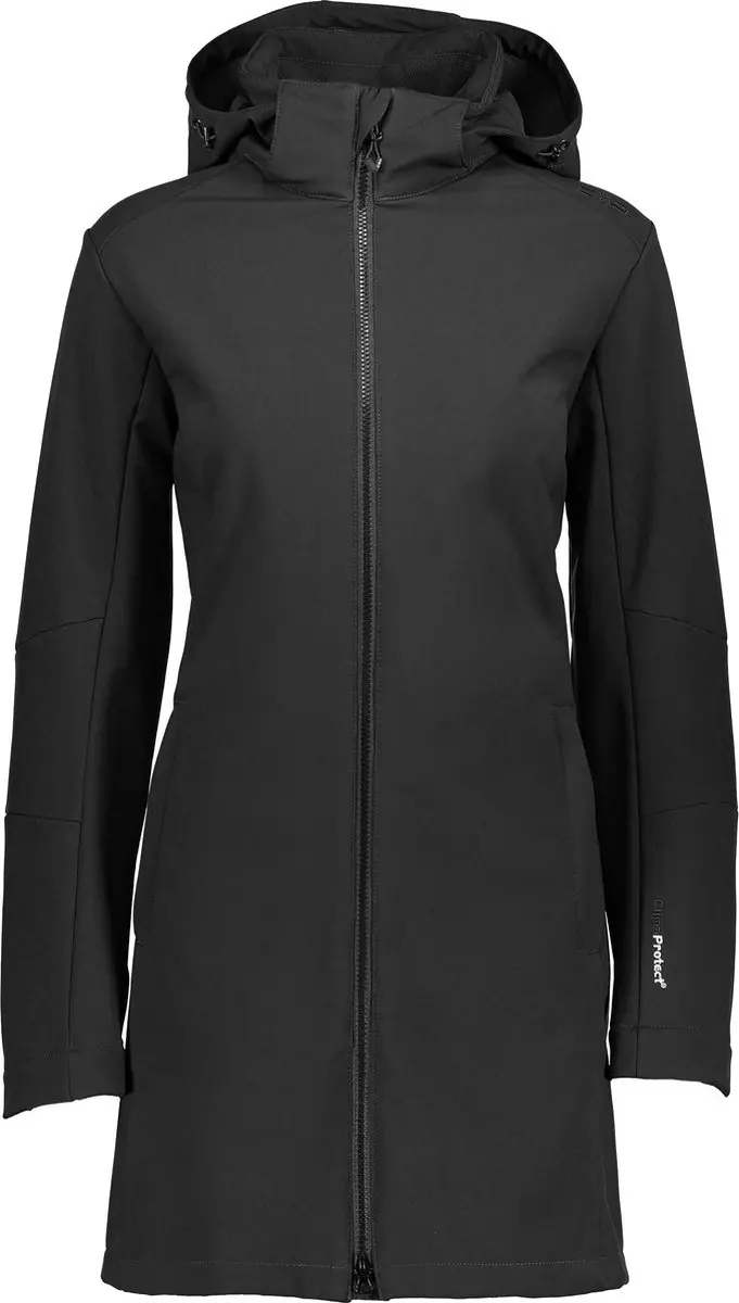 CMP Longline Softshell Jas Dames - Zwart - afbeelding 5 van 6