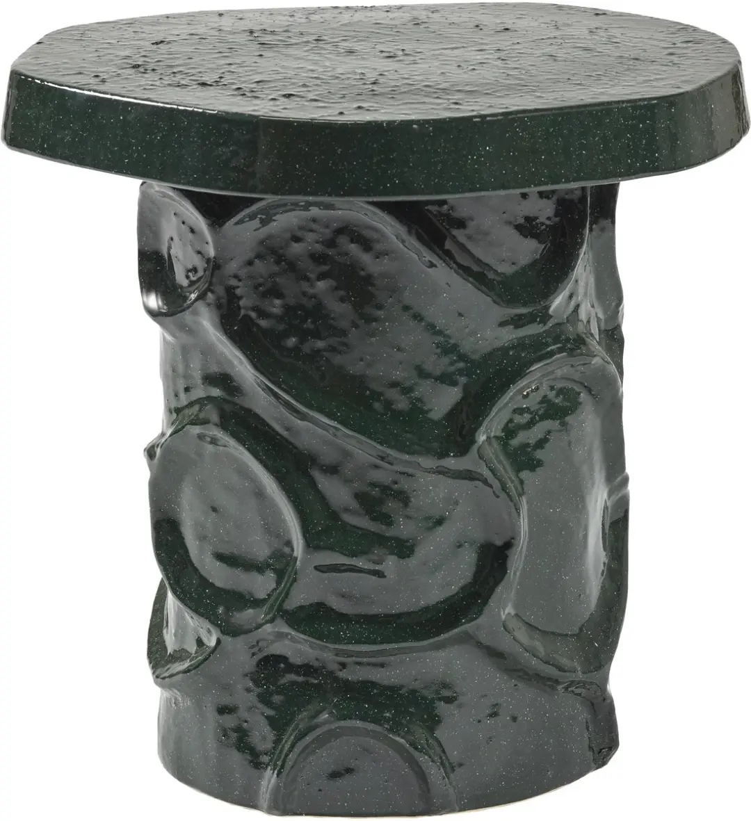 Serax Marie Michielssen Mena 07 Bijzettafel Pawn Donkergroen Diameter 35-39cm H4