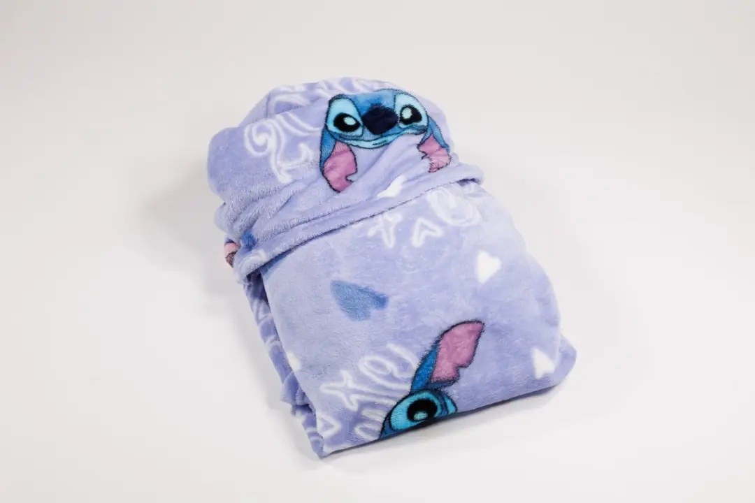 Lilo & Stitch Fleece Deken met Capuchon 120x150cm