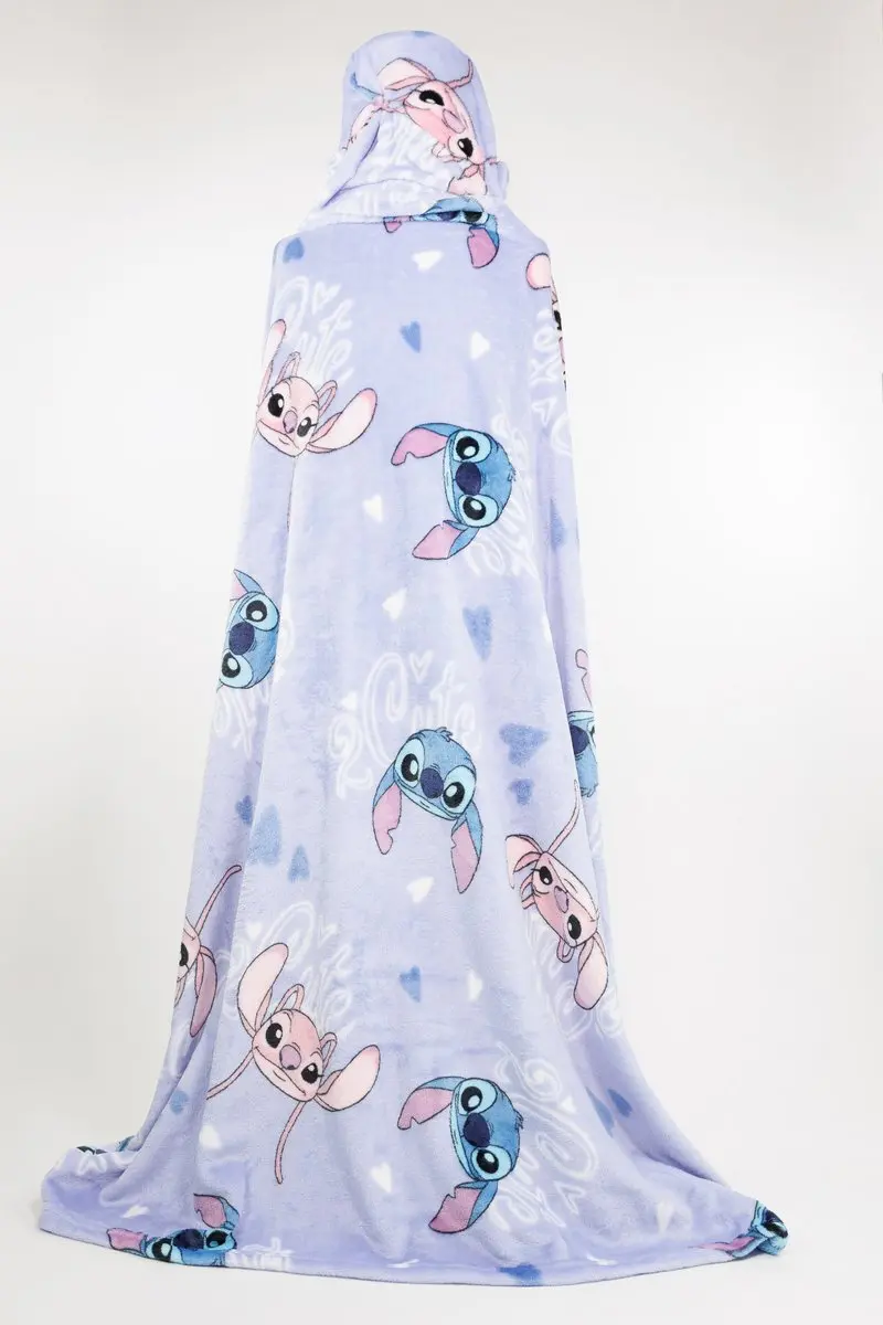 Lilo & Stitch Fleece Deken met Capuchon 120x150cm - afbeelding 2 van 6