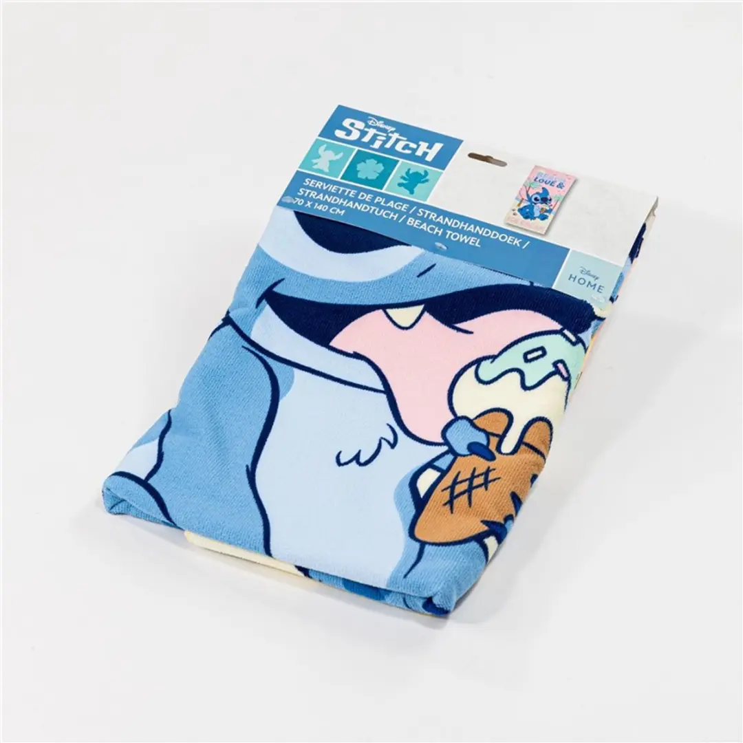 Lilo & Stitch Beach and Love Strandlaken 70x140cm - afbeelding 4 van 5