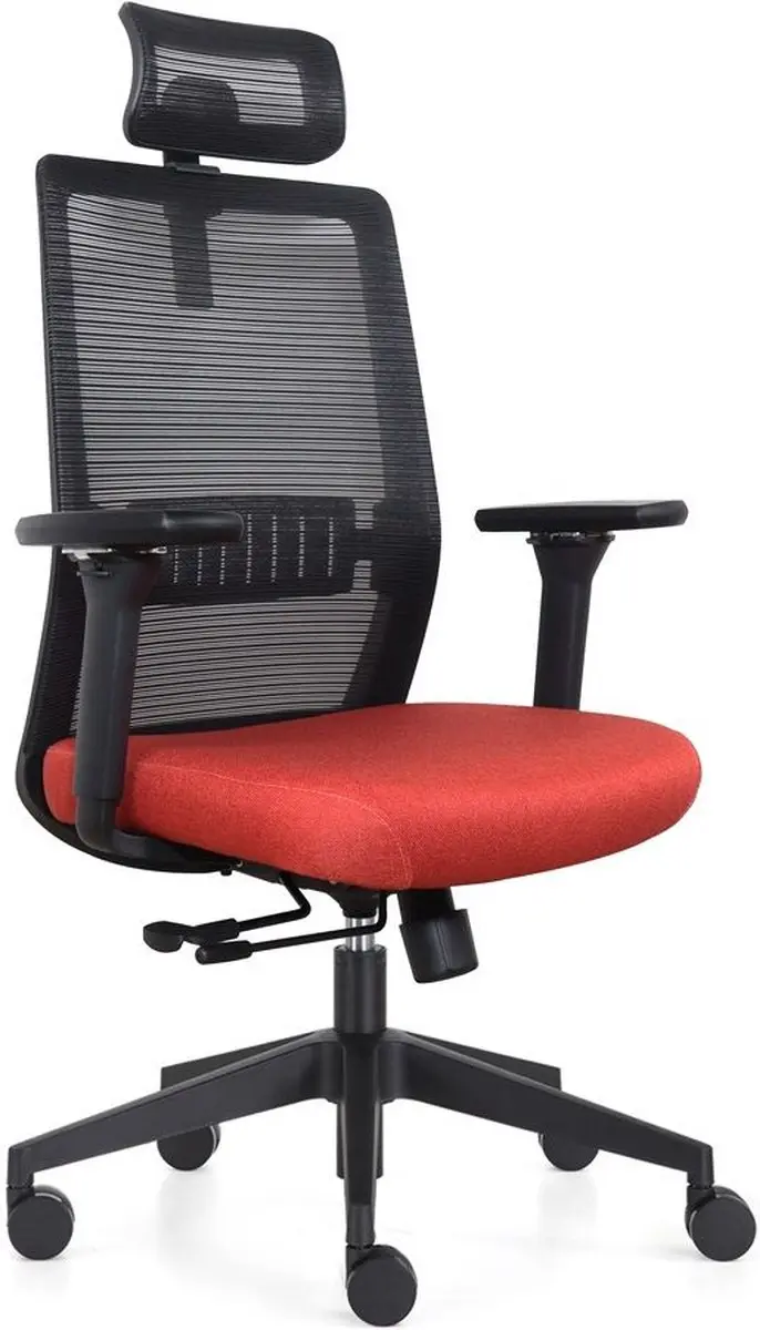 IVOL Ergonomische Bureaustoel Napoli Deluxe 4D Rood