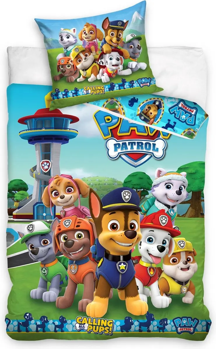 Carbotex Dekbedovertrek Paw Patrol Junior 140 X 200 Cm Katoen