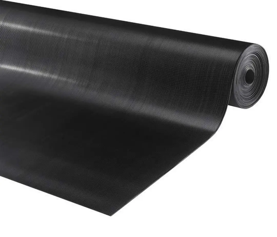 Rubbermat op rol