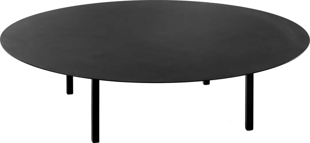 Serax Bea Mombaers 03 Ronde buiten Koffie salon tafel laag zwart outdoor Ø118 x