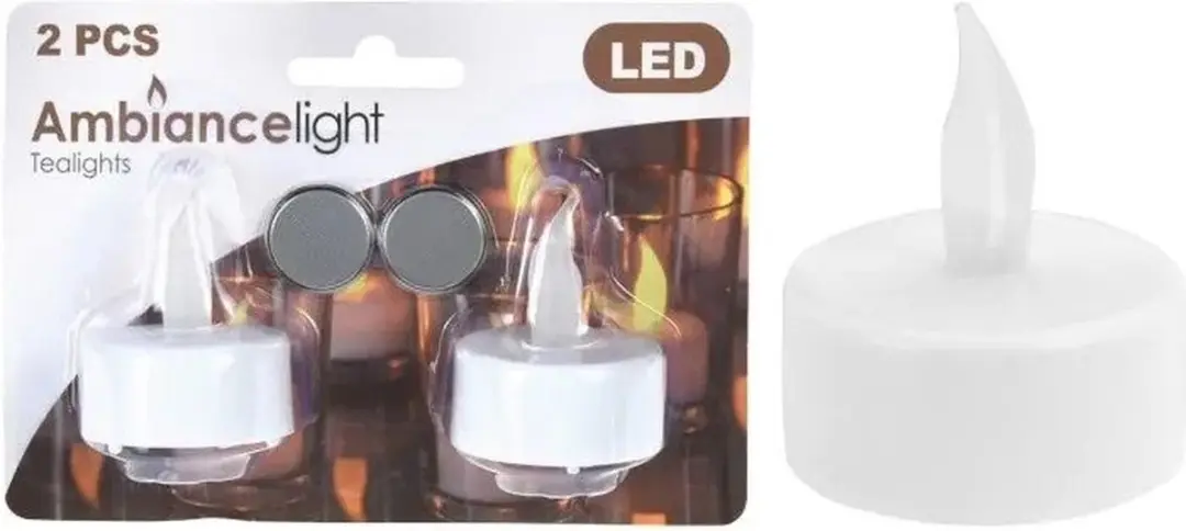 Koopman LED Theelicht Set 2 stuks