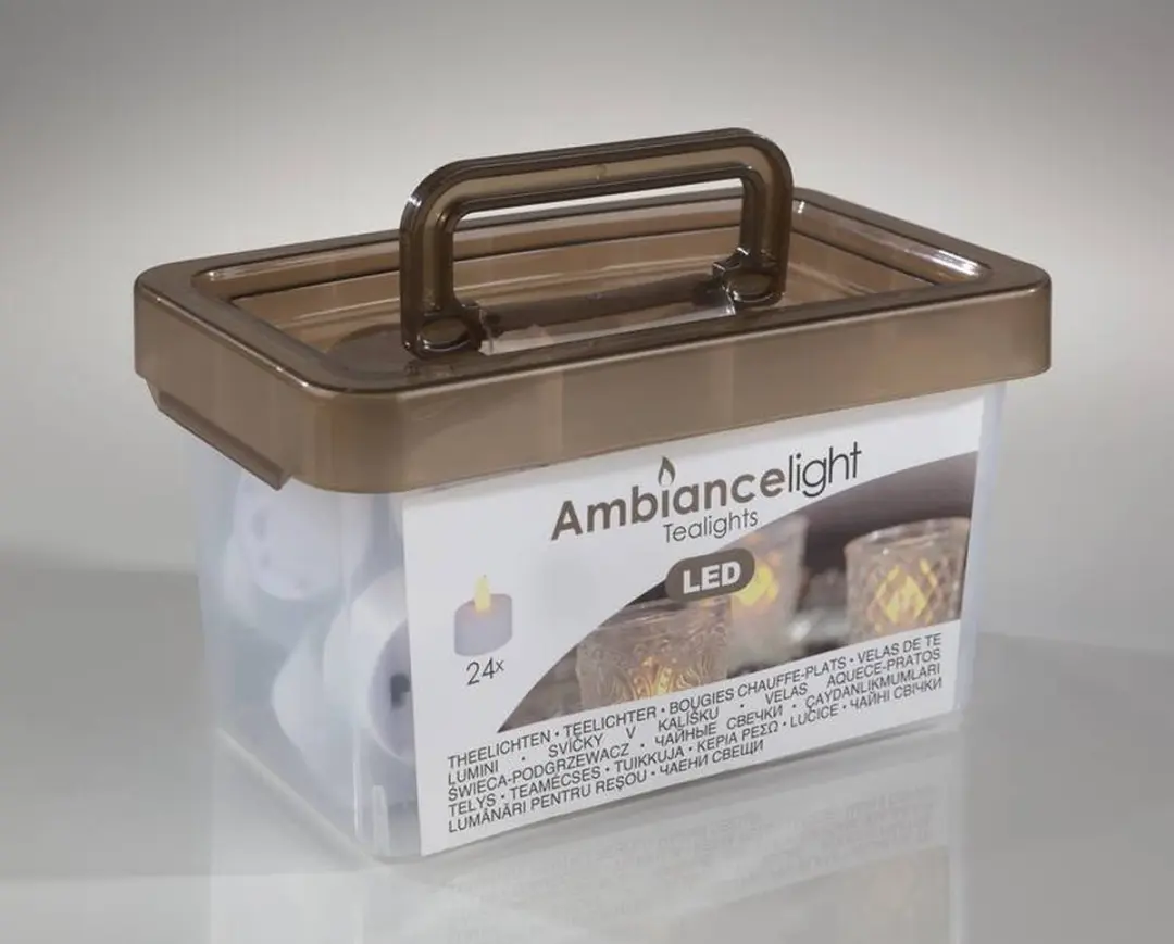 Koopman Ambiance Box LED Theelichtjes - 24 stuks - Wit - afbeelding 6 van 6