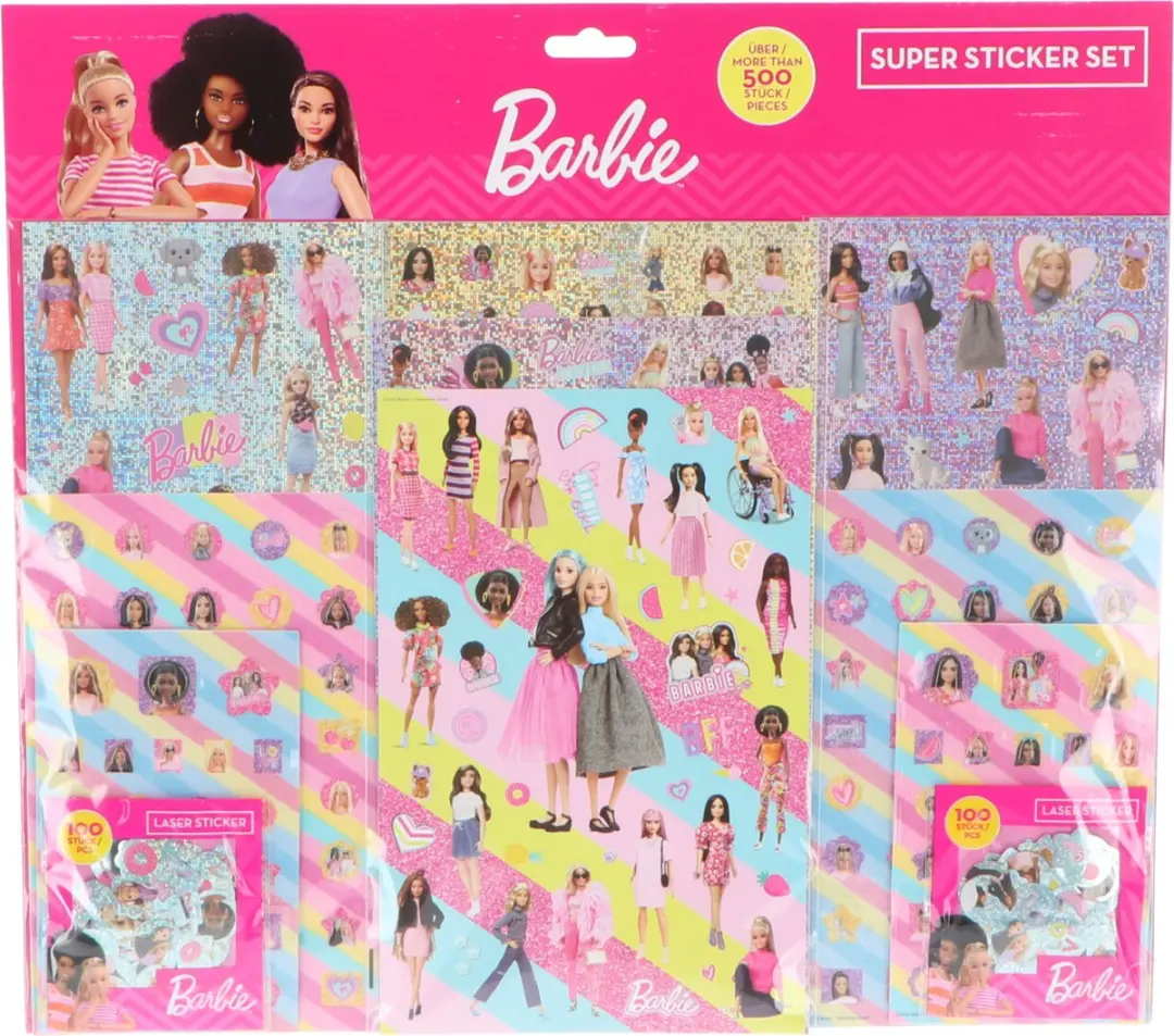 Barbie Superstickerset - 600 stickers - afbeelding 2 van 2