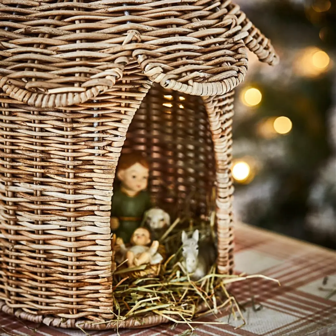 Loberon Kerststal Dottimo bruin - afbeelding 2 van 5