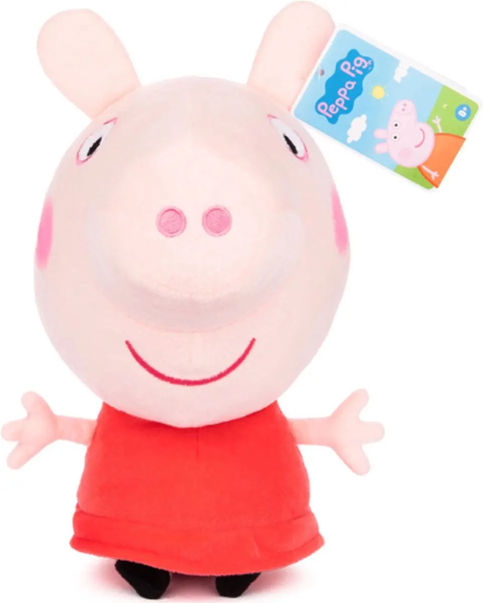 Pluche Peppa Pig knuffel varken 18cm speelgoed voor kinderen.