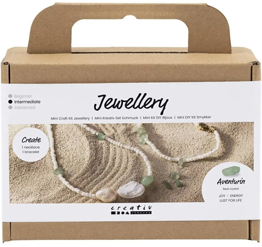 Creativ Company Sieradenknutselset Aventurijn Ketting en Armband