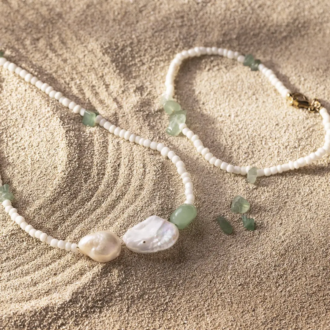 Creativ Company Sieradenknutselset Aventurijn Ketting en Armband - afbeelding 2 van 4