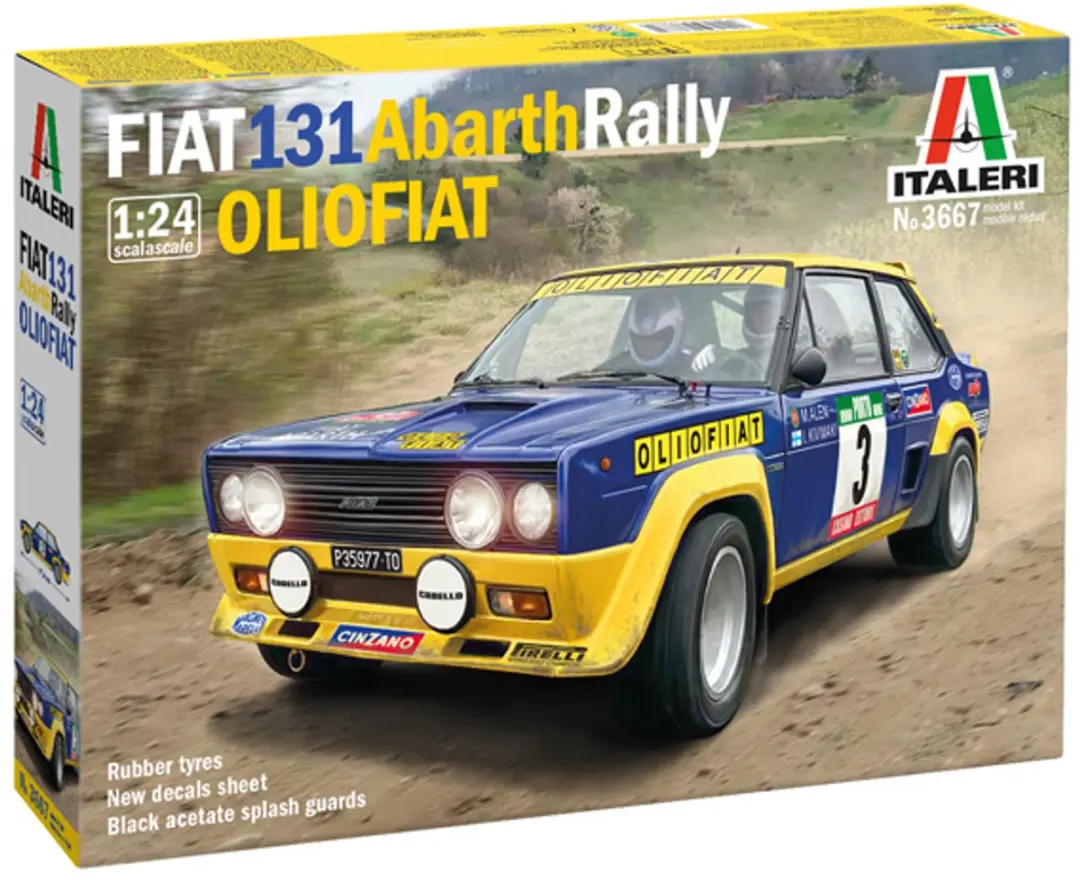 Italeri ITA3667 Fiat 131 Abarth Rally Modelbouwpakket 1:24