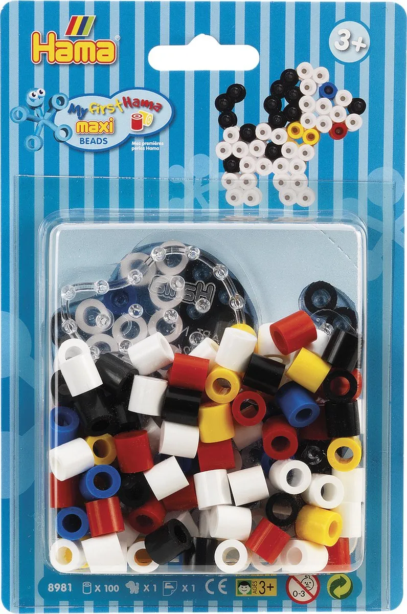 Hama Maxi Strijkkralen Hond - 100 Stuks - 6 Kleuren - afbeelding 6 van 6