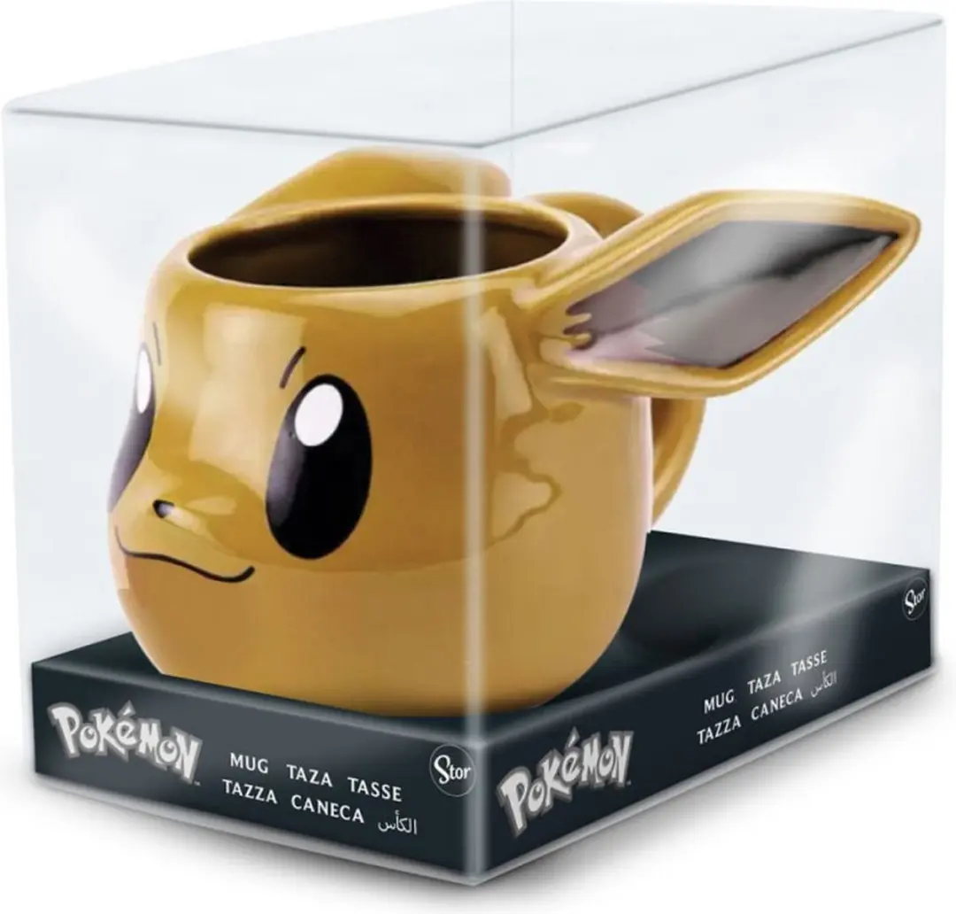 Stor Pokémon 3D Mok / Beker Eevee 385 ml Cups & Mok / Bekers