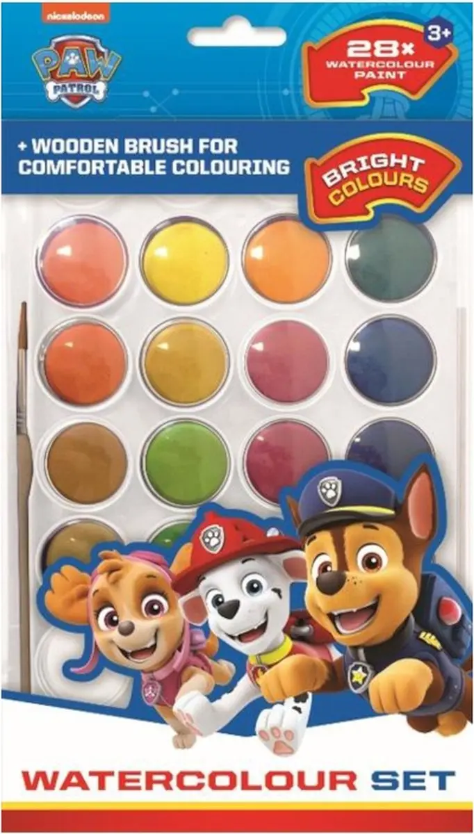 Paw Patrol 28 kleuren Waterverf