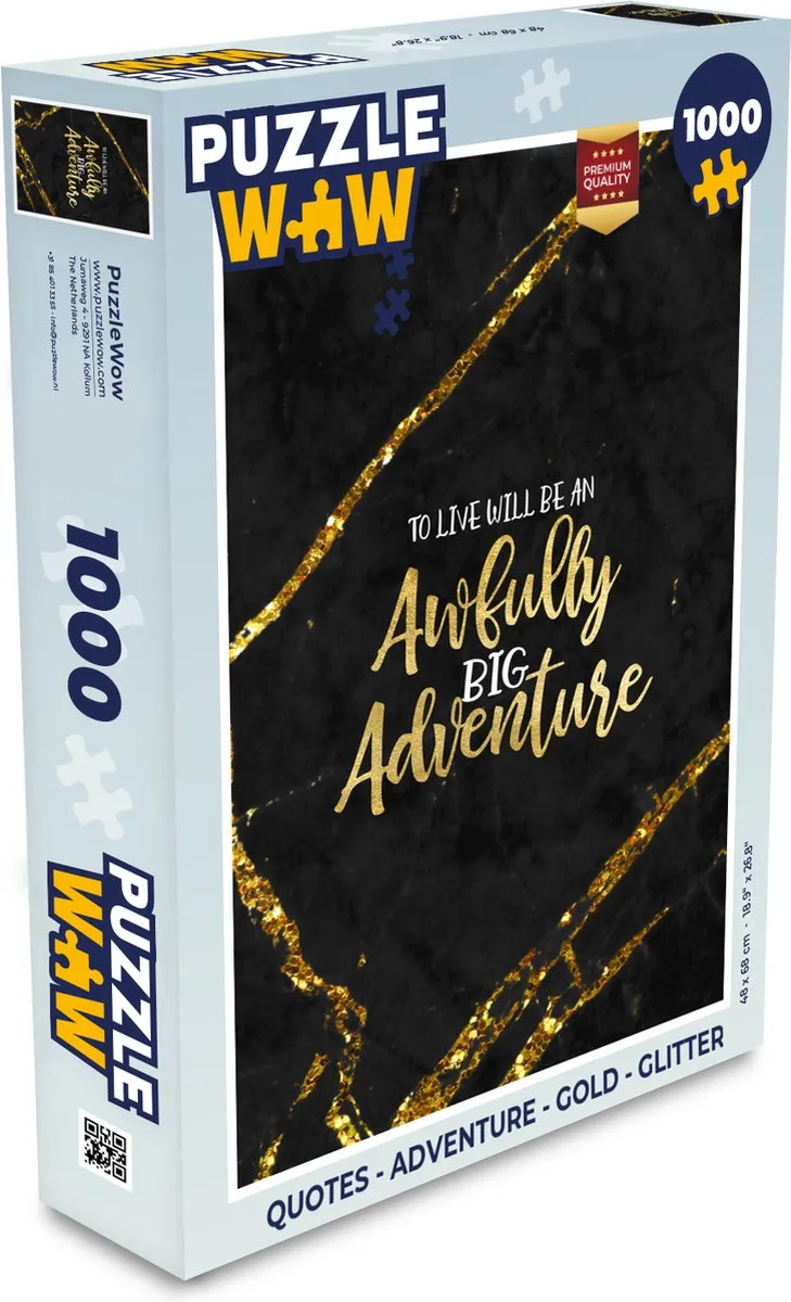PuzzleWow Quotes Adventure Legpuzzel 1000 Stuks