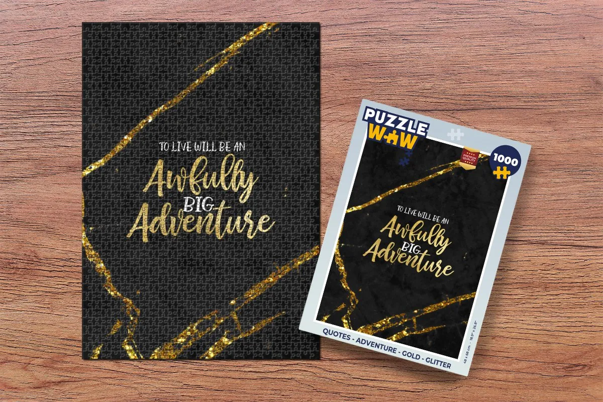 PuzzleWow Quotes Adventure Legpuzzel 1000 Stuks - Multicolor
