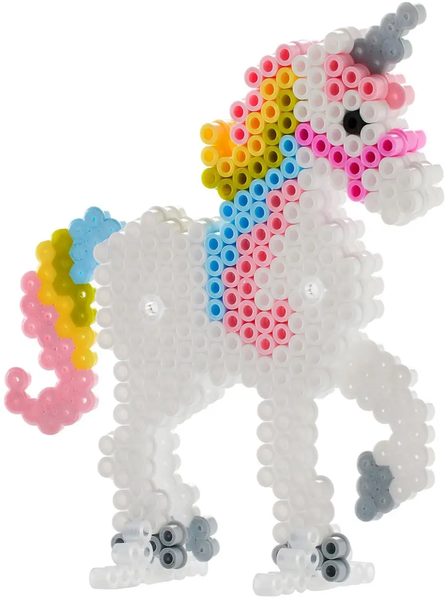 Hama Strijkkralen 3D Eenhoorn Set - 2000 delig - afbeelding 3 van 3