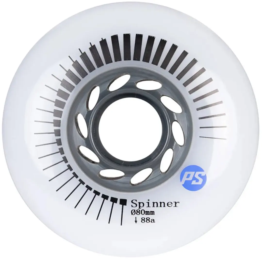 Powerslide Spinner Schaatswielen 4 Eenheden Zilver 90mm/88A