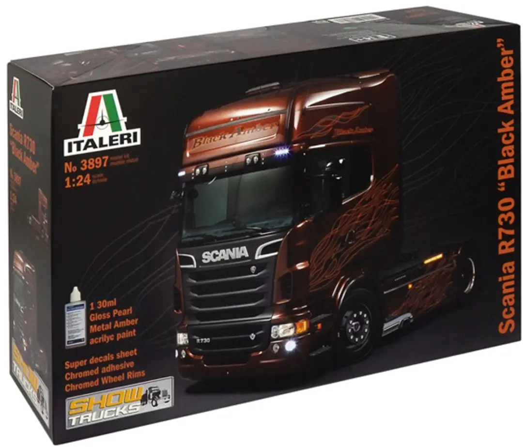 Italeri Scania R730 V8 Black Amber 1:24 bouwpakket