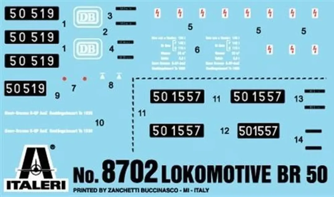 Italeri 510008702 H0 Stoomlocomotief BR 50 Bouwpakket - afbeelding 3 van 6