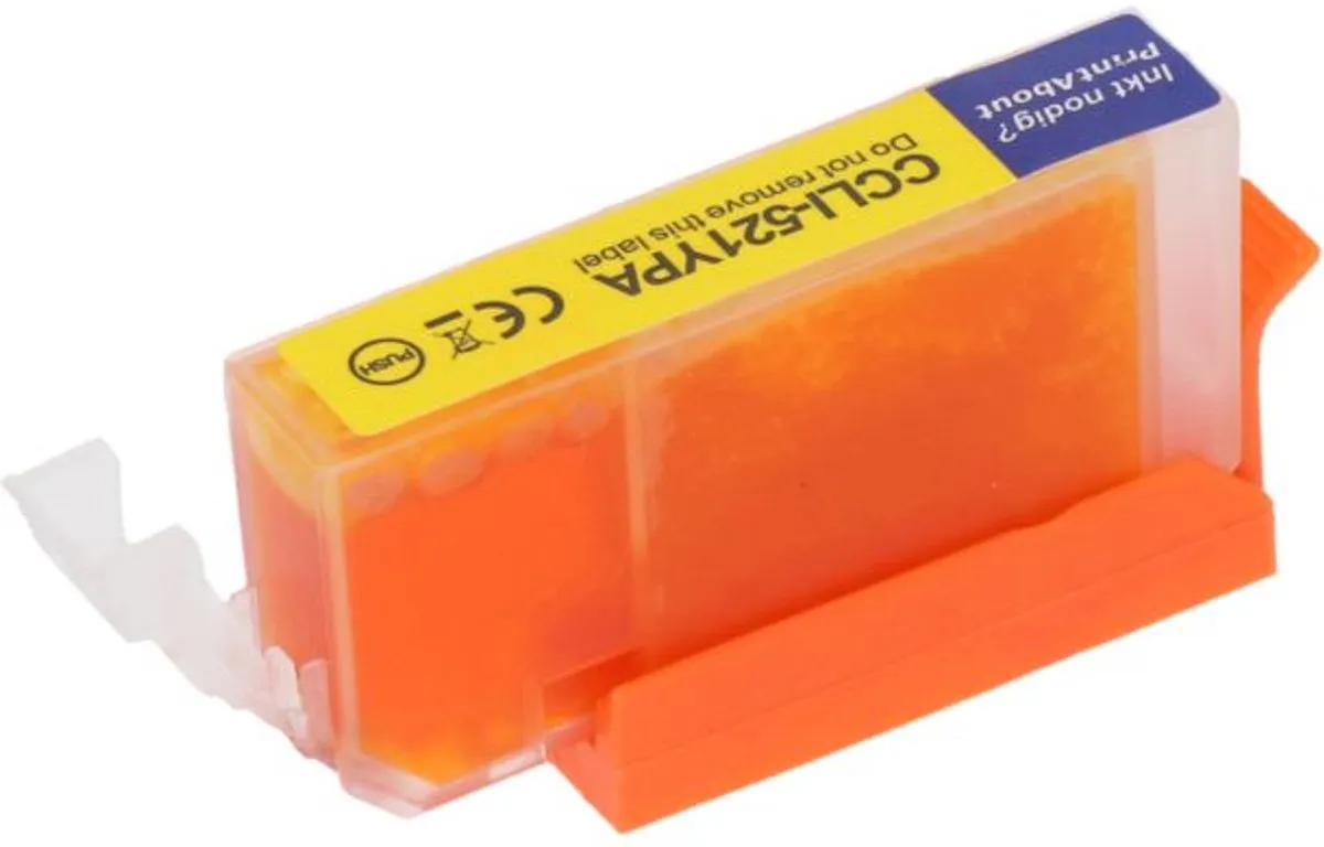 PrintAbout CLI-521Y Inktcartridge Geel