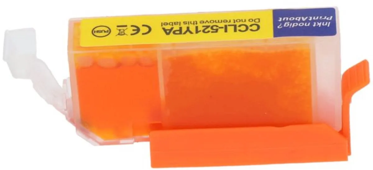 PrintAbout CLI-521Y Inktcartridge Geel - 13ml - o.a. Canon PIXMA