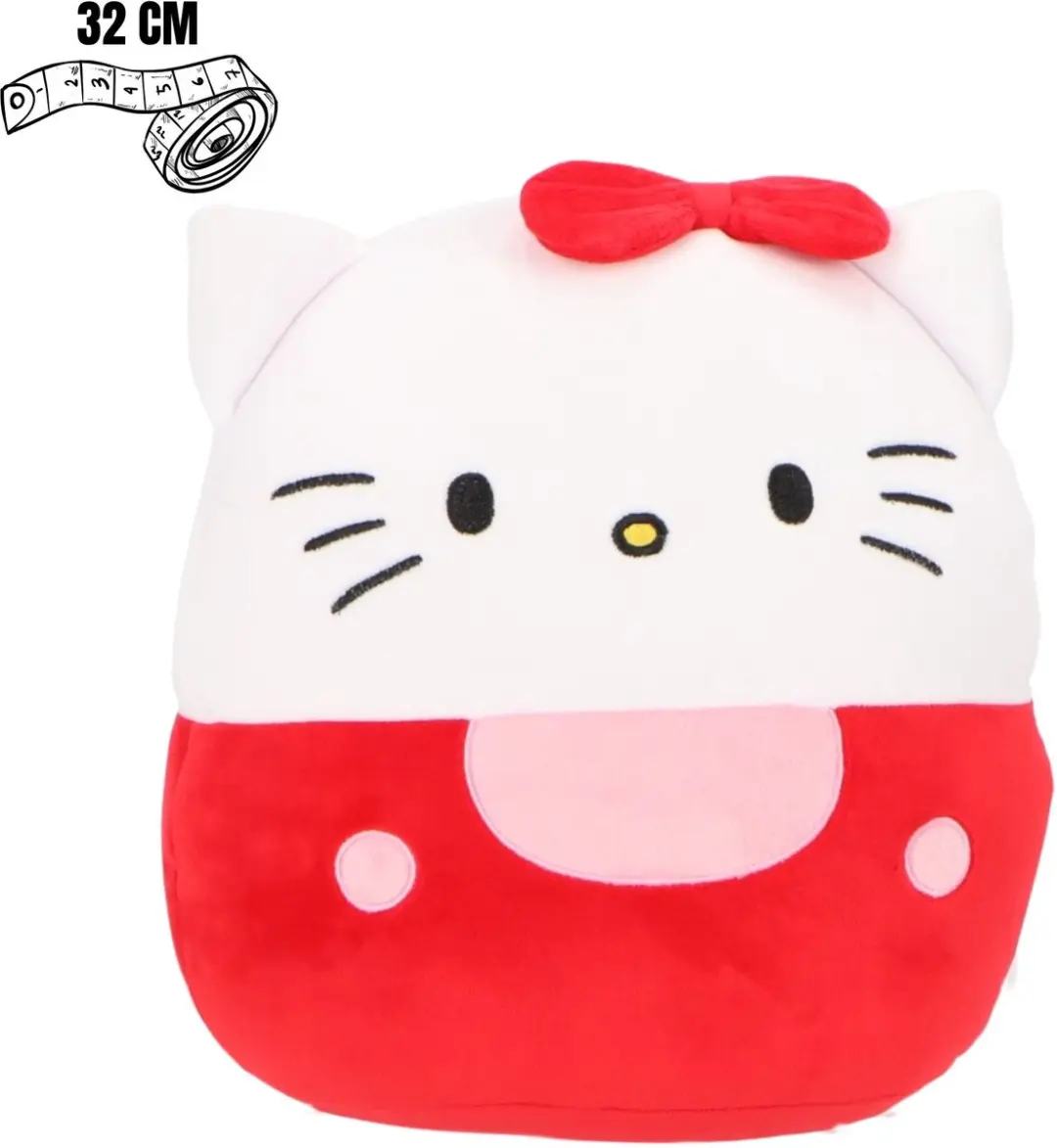Hello Kitty Squishy Pluche Knuffel - 32cm - afbeelding 2 van 2