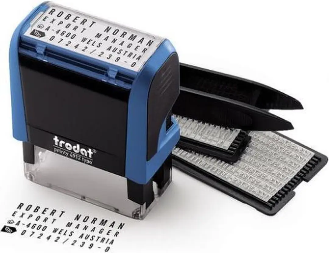 Trodat Printy 4913 Zelfinktende Stempel 58x22mm - Zwart - afbeelding 3 van 5