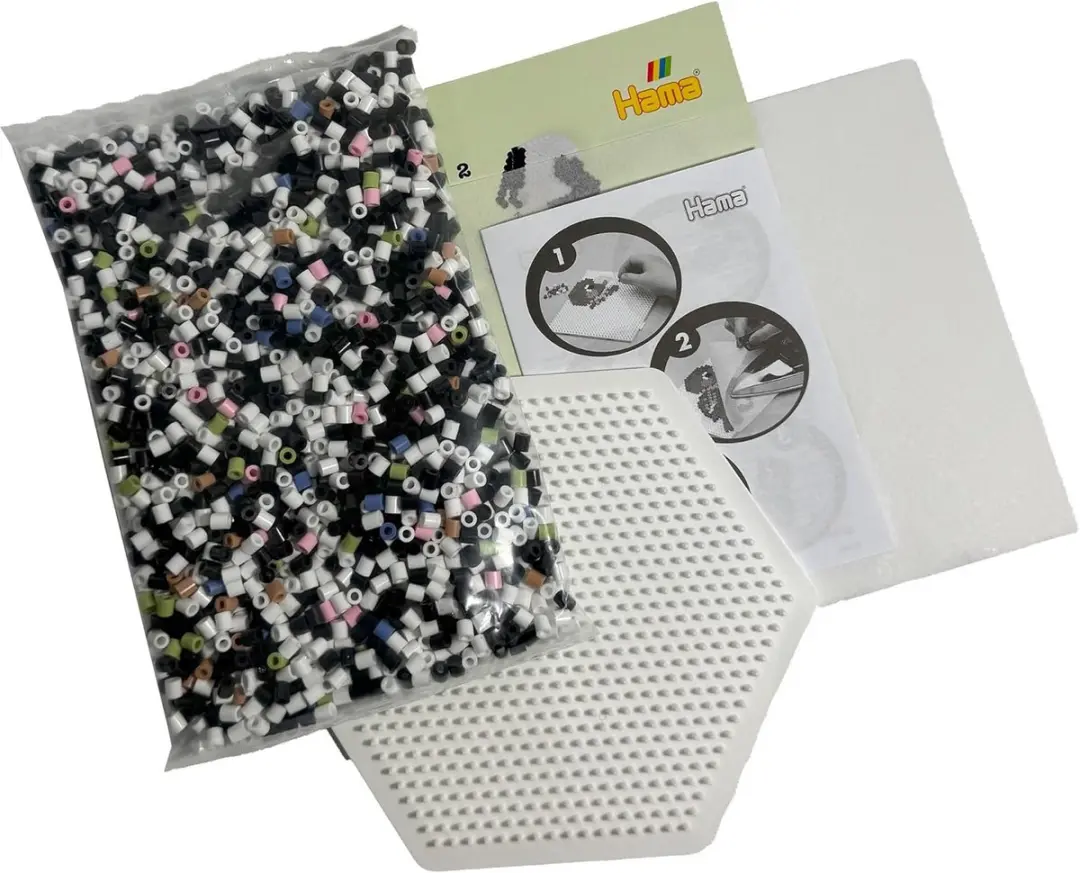 Hama Strijkkralen Set 3D Panda - 2500 Delig - afbeelding 2 van 6
