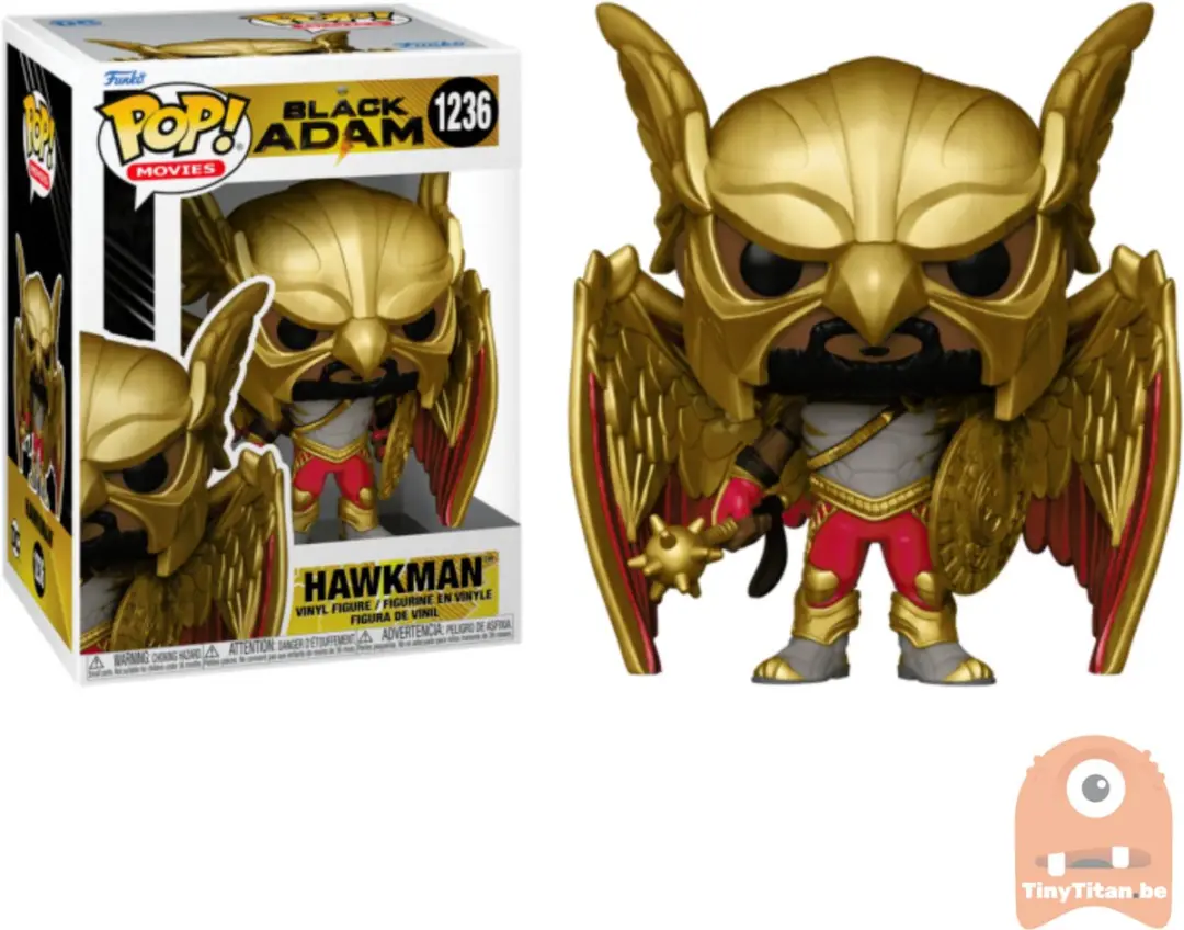 Funko POP! Black Adam Hawkman 9 cm Verzamelfiguur - afbeelding 4 van 6