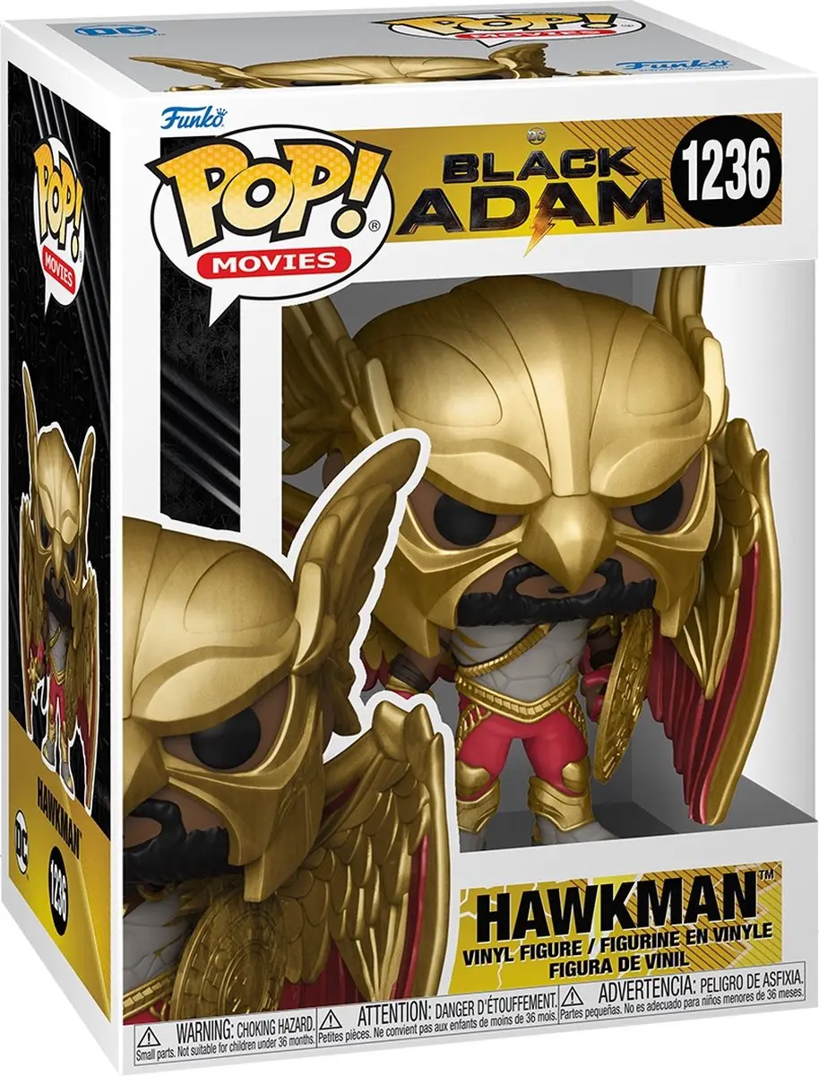 Funko POP! Black Adam Hawkman 9 cm Verzamelfiguur - afbeelding 2 van 6
