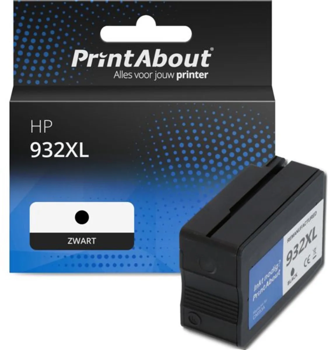 PrintAbout Inktcartridge CN053AE Zwart