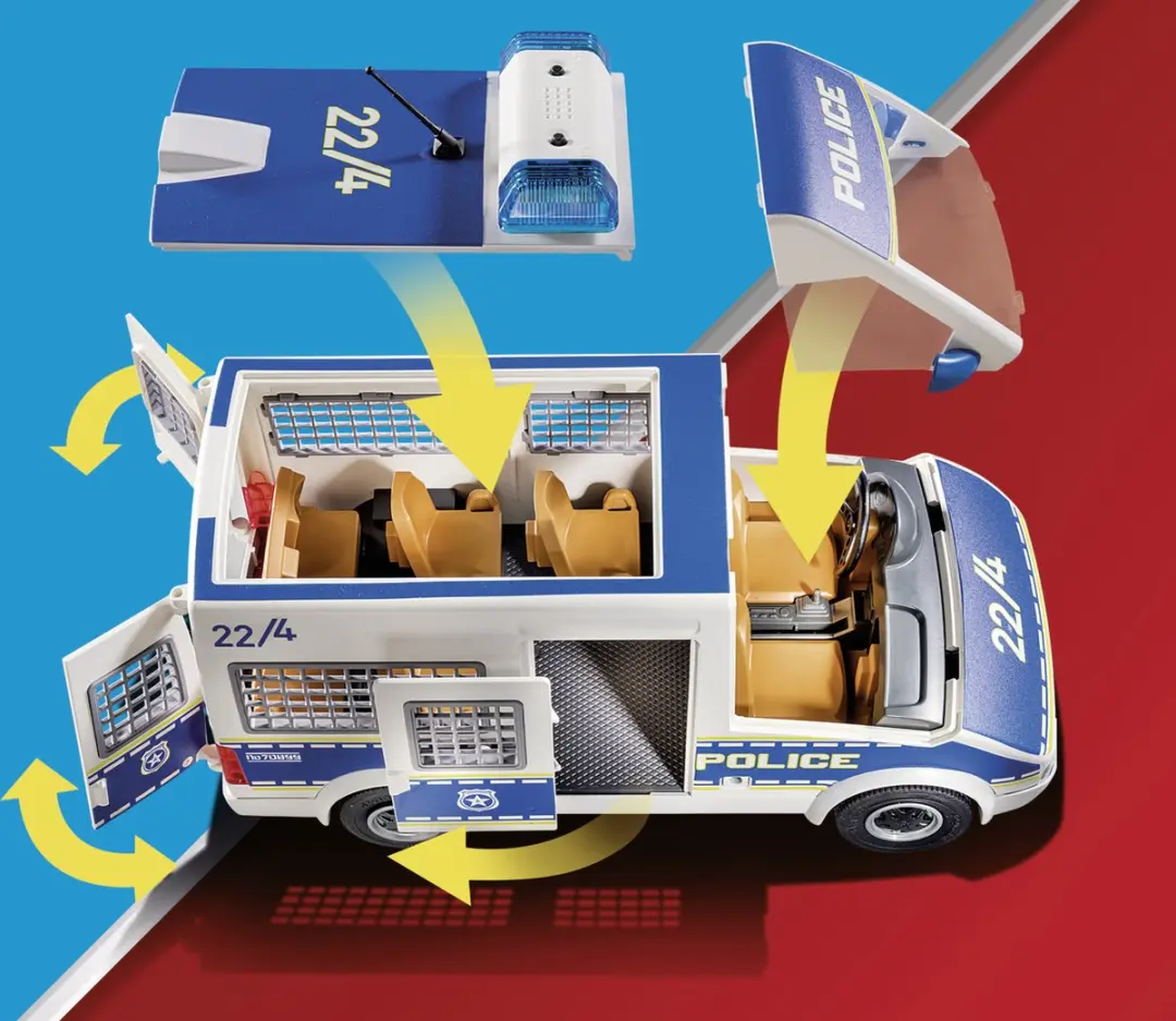 Playmobil City Action Politieauto met Licht en Geluid - afbeelding 4 van 6