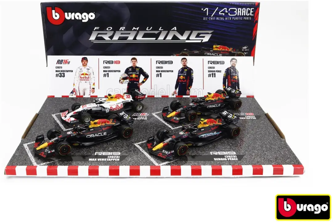 Red Bull Racing RB18 / RB19 Bburago Modelauto 1:43 2022 / 2023 Max Verstappen /