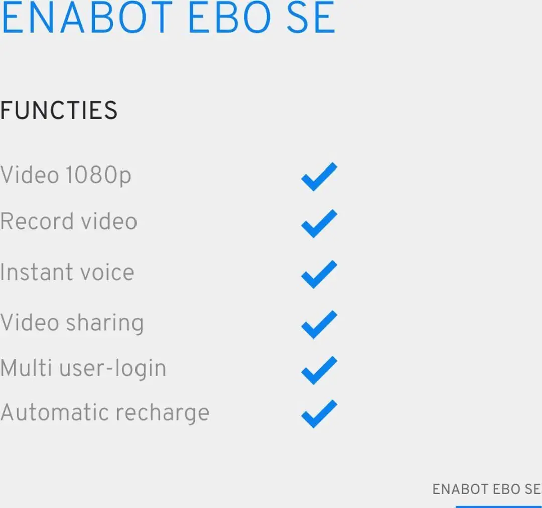 Enabot Baby monitor EBO - Nachtzicht - Wi-Fi - 1080 px - afbeelding 6 van 6
