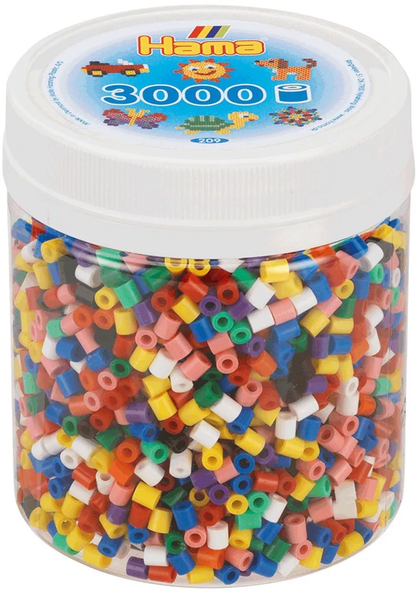Hama Strijkkralen Speelgoedpot Mix 3000 Stuks