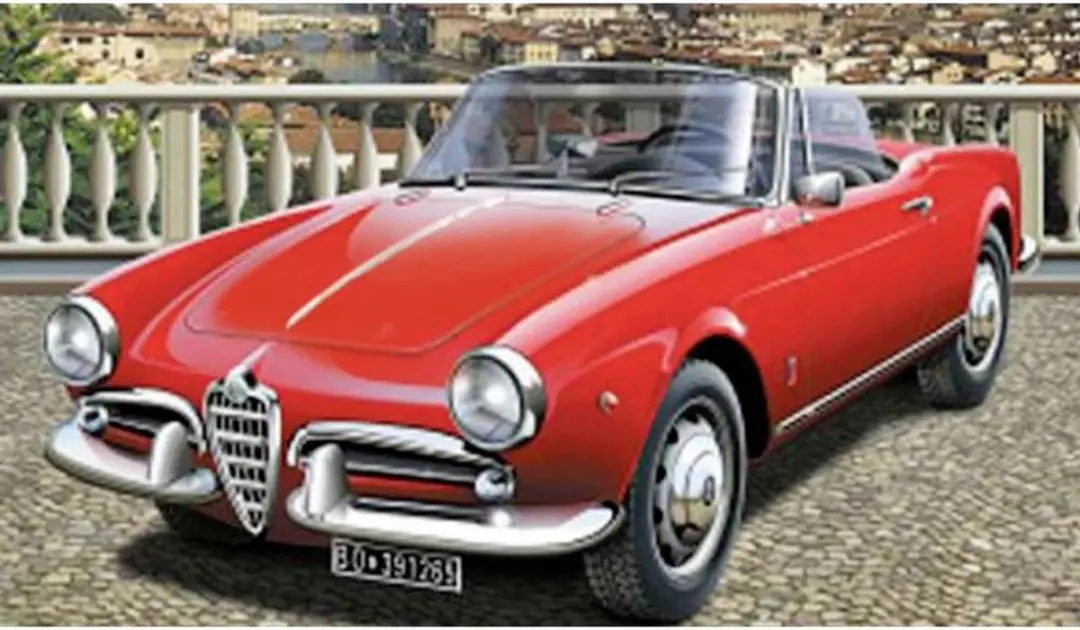 Italeri 3653 Alfa Romeo Giulietta Spider 1300 modelbouwpakket - 1:24 - afbeelding 4 van 6
