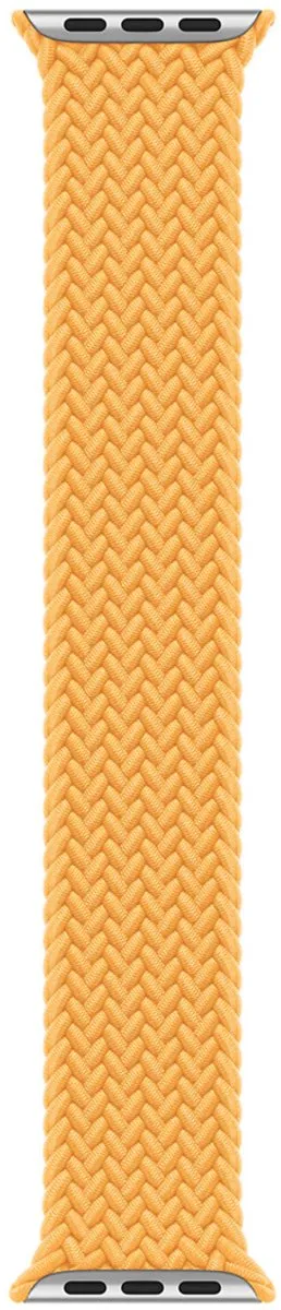 Apple Gevlochten Solobandje Apple Watch - Maat 4 - Maize