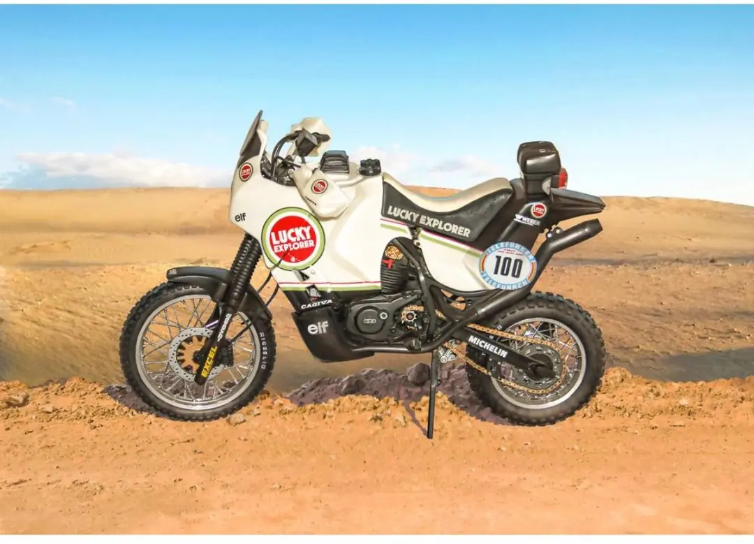Italeri 4643 Cagiva Elefant 850 Paris-Dakar 1987 motorfiets 1:9 bouwpakket - afbeelding 6 van 6