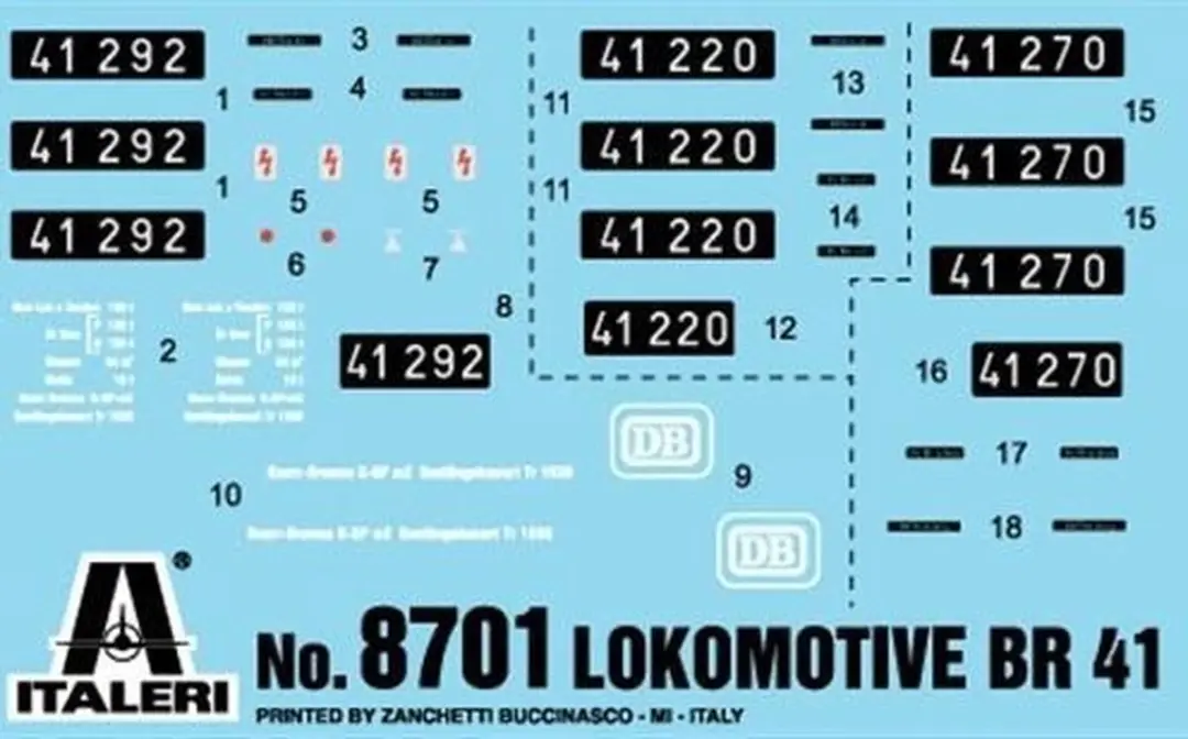 Italeri 510008701 H0 Stoomlocomotief BR 41 Bouwpakket - afbeelding 4 van 6