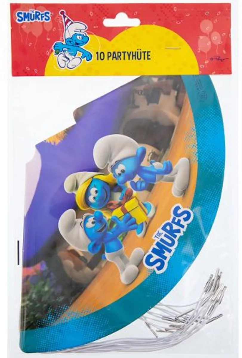 De Smurfen Feesthoedjes - 10 Stuks