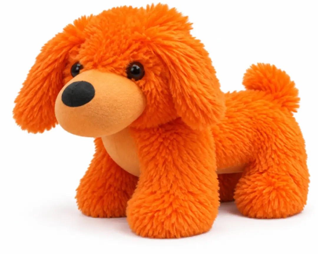 Teckel (Oranje) Pluche Knuffel Hond 23 cm