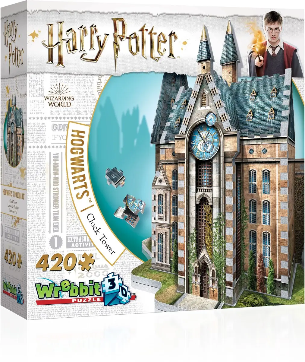 Wrebbit Harry Potter Klokkentoren 3D Puzzel
