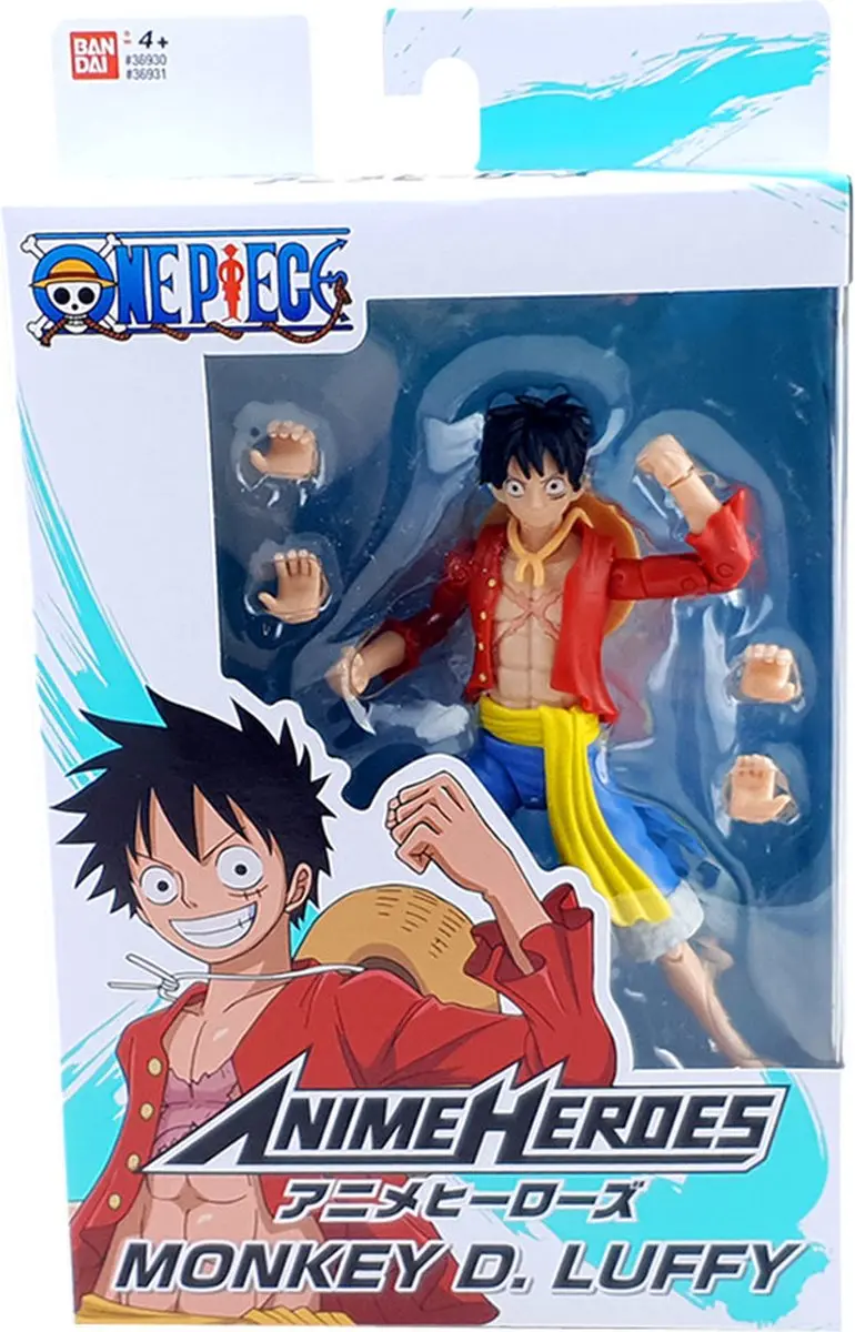 Bandai One Piece - Set van 3 Figuren: Roronoa Zoro, Monkey D. Luffy, Sanji - afbeelding 6 van 6